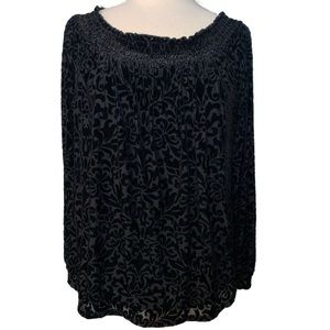 LOFT black velvety top
